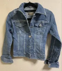 セシルマクビー　ライトブルーデニムジャケット　フード付き