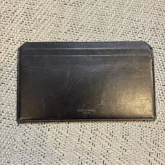 SAINT LAURENT ブラックカードケース　縦長