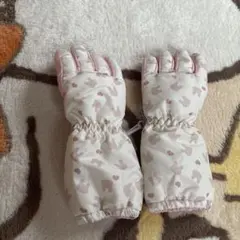 子供用ハート柄手袋 滑り止め付き