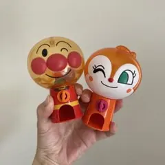 호빵맨 Dokin-chan 미니 가챠 가챠 캡슐 장난감 2개 세트