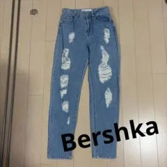 Bershka / ベルシュカ ダメージ加工 ハイウエスト デニムパンツのサムネイル