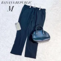 バナナリパブリック/テーパードパンツ/ブラック/ウエストゴム/Mサイズ