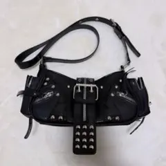 Y2K ショルダーバッグ 黒 ゎ