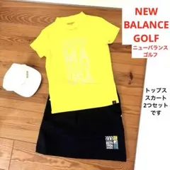 new balance golf 半袖ハイネックトップス&スカート