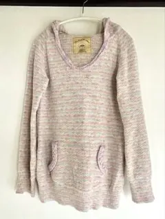 gelato pique ジェラートピケ フード付きルームウェア ピンク mix