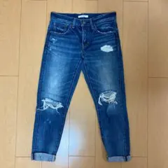 moussy ダメージテーパードデニム 25インチ