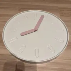 イケア　IKEA スリープステン　SLIPSTEN 掛け時計 ホワイト ピンクのサムネイル