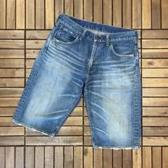 Levi's 503 ダメージ加工 デニムショーツ ハーフパンツ W32 L14