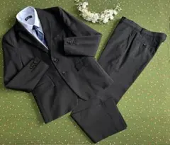 未使用級 コムサイズム 160cm 男の子 黒 フォーマル スーツ 卒業式