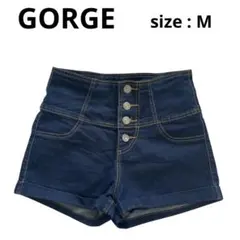 【超美品】ダークブルー ハイウエスト ショートパンツ