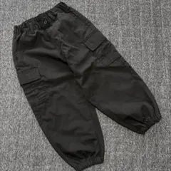 GU カーゴワイドパンツ　キッズ　110 ブラック