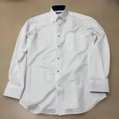 ノーアイロン　 M(39-82) 　白　ワイシャツ　吸水速乾　形態安定