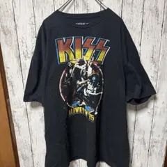 KISS USA企画 ビックロゴ　バンド　vintage ゆるダボカットソー