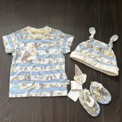 ジェラートピケ　ベビー服　ベビー帽子　ベビー靴下