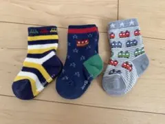 ホットビスケッツ HOT BISCUITS ベビー靴下 3足セット11-13㎝