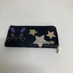 ANNA SUI 長財布 ブラック 星 ウサギ
