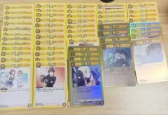 44枚】ユニオンアリーナ 学園アイドルマスター デッキ パーツ 黄 三