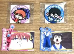 銀魂わーるど 缶バッジコレクション ちびキャラ 神楽 新八 セット【オマケ付】