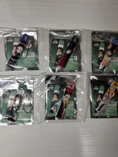 鬼滅の刃 塩ビストラップ 全6種 しのぶ 義勇 伊之助 善逸 炭治郎 禰豆子