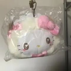 ハローキティ　猫　メイド　パスケース　ホワイト