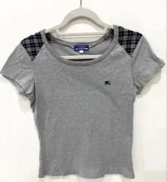BURBERRY BLUE LABEL 半袖ノバチェック グレー　Mのサムネイル
