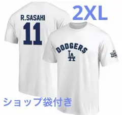 MLBドジャース 佐々木朗希 ネームアンドナンバー Tシャツ 2XLサイズ