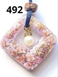 シマエナガ ミニ薔薇ドライフラワー 霞草 ネックレス レジン - メルカリ