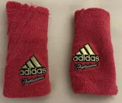 adidas Professional リストバンド レッド 両腕用のサムネイル