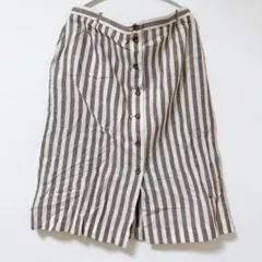 美品 ヴィンテージ ストライプロングスカート