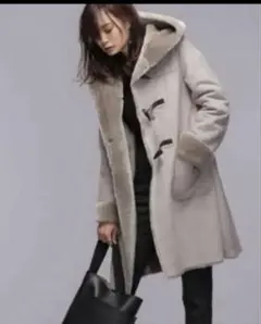 ナノユニバース nano・universe フェイクムートンダッフルコート