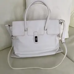 ★未使用美品★ ポティオール　POTIORホワイト ハンドバッグ ショルダー可