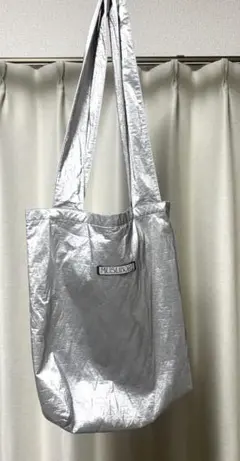 MUSUBORE シルバー トートバッグ シンプルデザイン