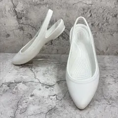 crocs Eve Slingback W4 20白 ポインテッドトゥ パンプスのサムネイル