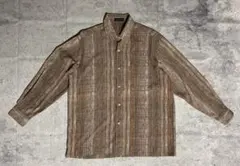 【レトロデザイン】BESTON 総柄 長袖シャツ マルチカラー ヴィンテージ風