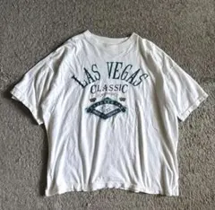90s LAS VEGAS USA製 Tシャツ シングルステッチ　ヴィンテージ