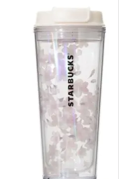 【新品】スタバ　SAKURA2026タンブラーホワイト473ml　桜　2026