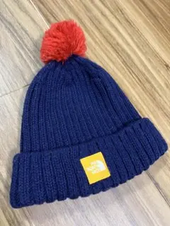 正規　THE NORTH FACE ネイビー ニット帽　ノースフェイス美品ベビー