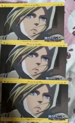 進撃の巨人 アニ 猫の日 アクスタ 缶バッジ 中国 場面写 推し旅