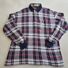 Munsingwear チェック柄 ポロシャツ L