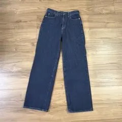 UNIQLO ワイドストレートジーンズ ウィメンズ サイズ24