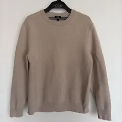 ウォッシャブルストレッチミラノリブクルーネックセーター　ユニクロ