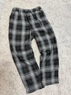 SUGGESTION メンズMサイズ チェック柄ワイドパンツ・イージーパンツ