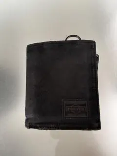 PORTER 二つ折り財布 ブラック CORDURA - メルカリ