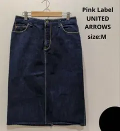 ピンクレーベル UNITED ARROWS デニムタイトスカート Ｍ レディース