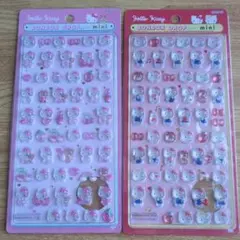 ハローキティ ボンボンドロップシール　ミニ　サンリオ　正規品　赤　ピンク