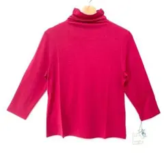 新品 Wool Factory 極上メリノウール ニット Pローズ 40 日本製