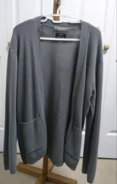 nano universe ソロテックス カーディガン L グレー