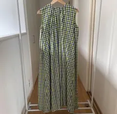ドゥロワー DRAWER ワンピース ノースリーブ チェック柄 ロングワンピース ドゥロワー Drawer チェックワンピース ロング ノースリーブ - メルカリ