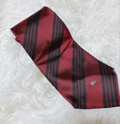 定価2万円!!!! Burberrys 赤黒ストライプ ネクタイ