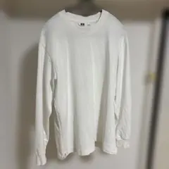 UNIQLO U エアリズムロングTシャツL ホワイト